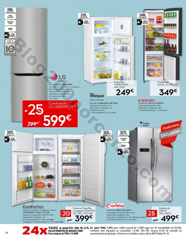 Antevisão Folheto CONFORAMA Mundial promoções d