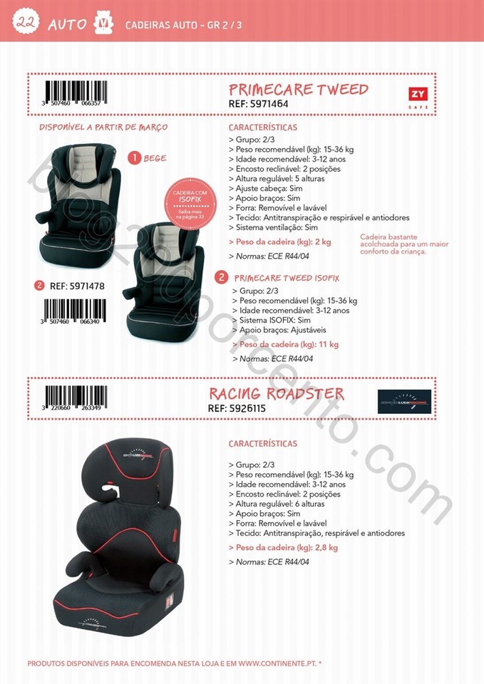 Catálogo técnico puericultura CONTINENTE Promoç