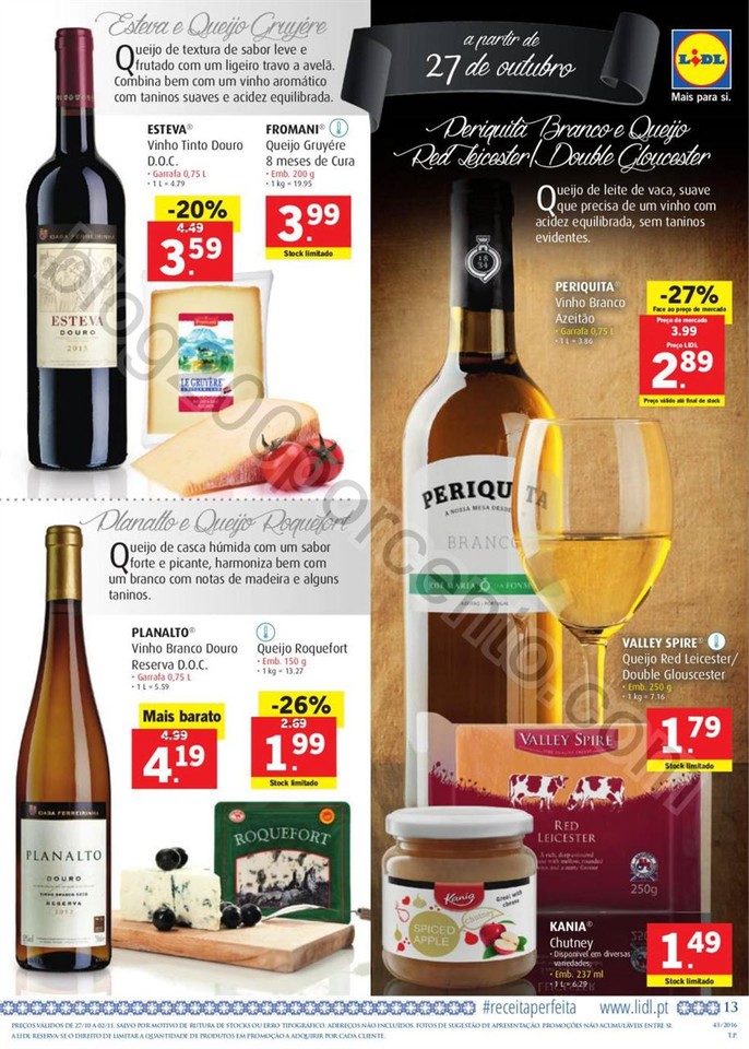 Antevisão Folheto LIDL Promoções de 27 outubro 