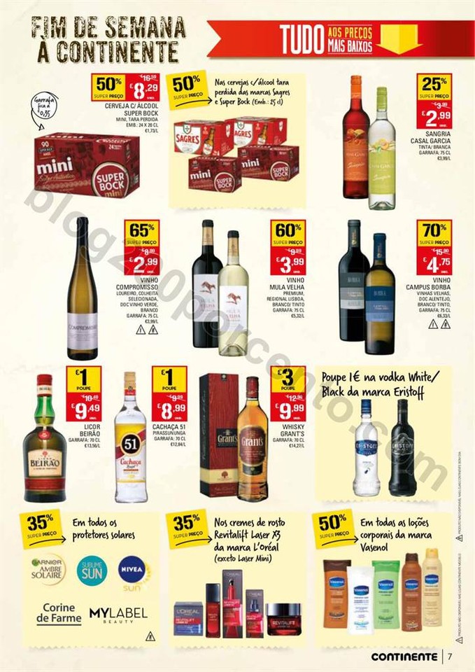 Antevisão Folheto CONTINENTE Fim de semana de 9 a