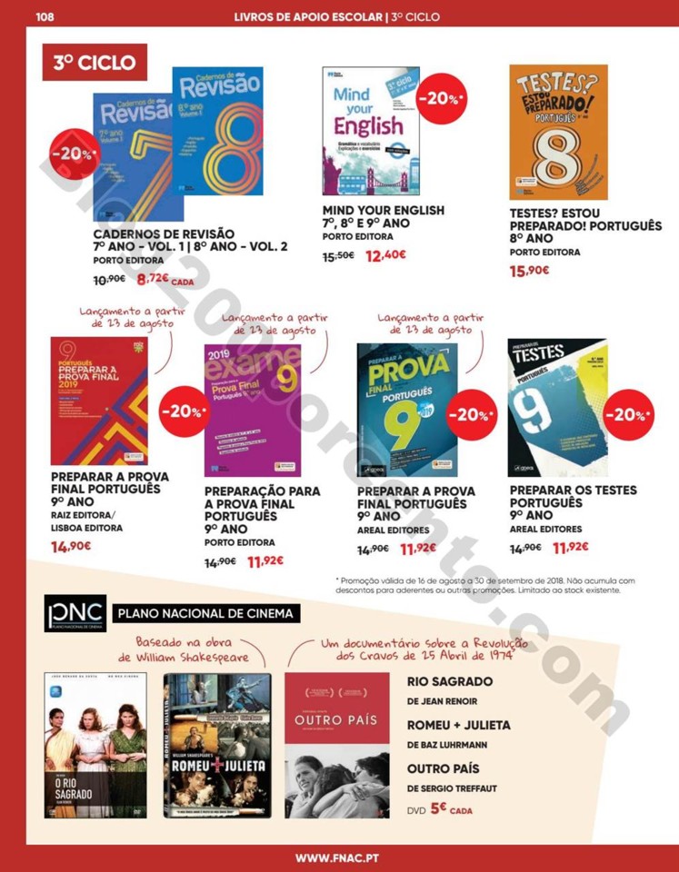 Antevisão Folheto FNAC Regresso às aulas promoç