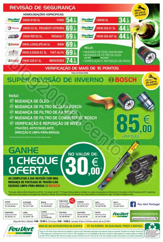Novo Folheto FEU VERT Promoções Natal de 28 nove