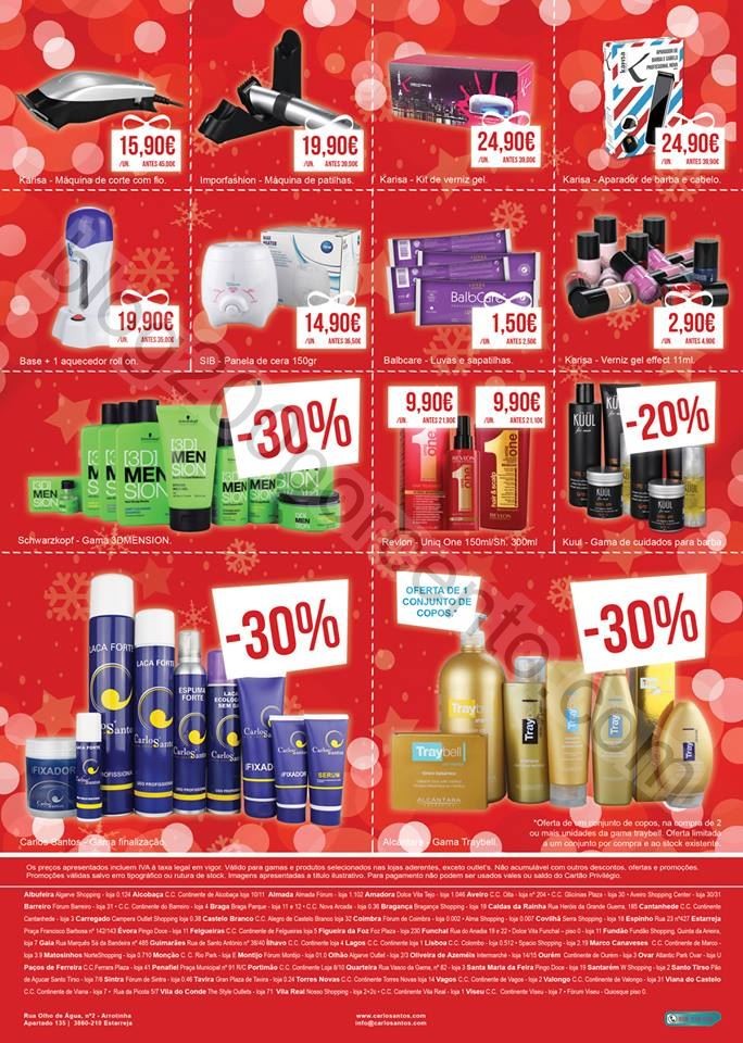 Folheto Natal CARLOS SANTOS HS promoções de 1 a 