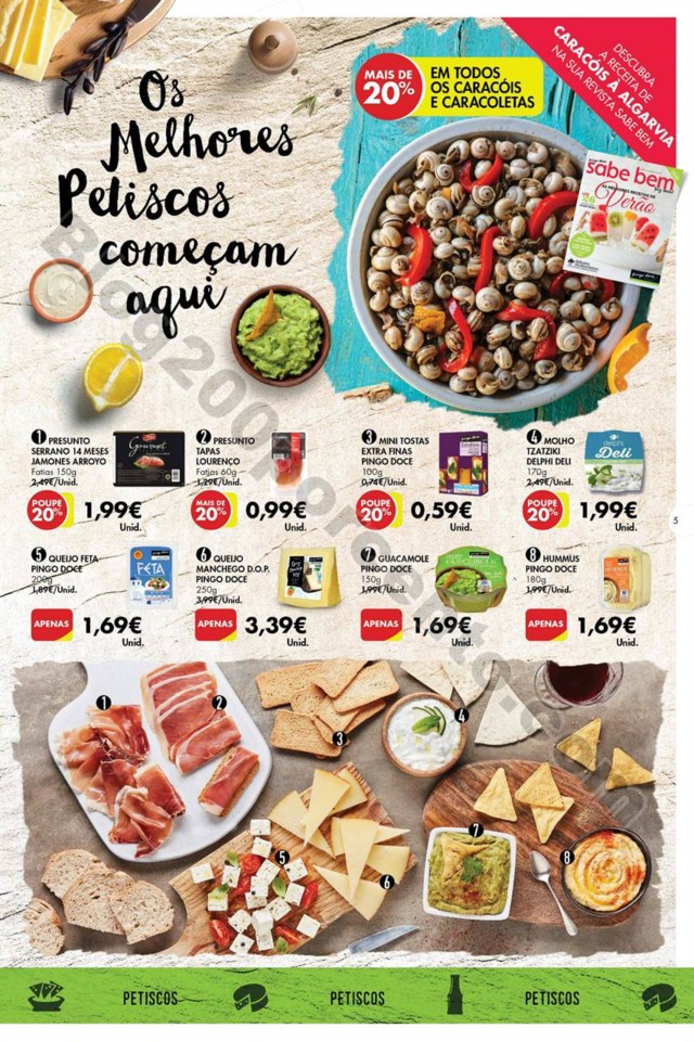 Antevisão Folheto PINGO DOCE Petiscos Promoções
