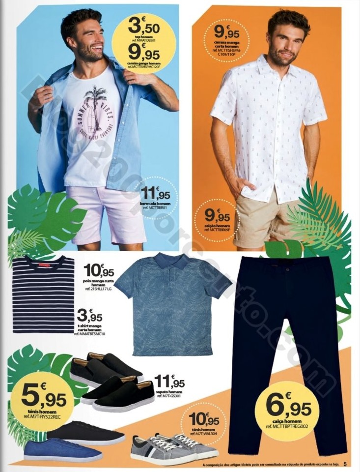 Antevisão Folheto E-LECLERC Moda Verão promoçõ