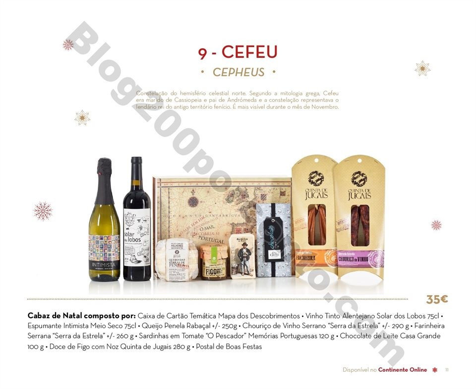 Antevisão Folheto CONTINENTE Cabazes de Natal 201