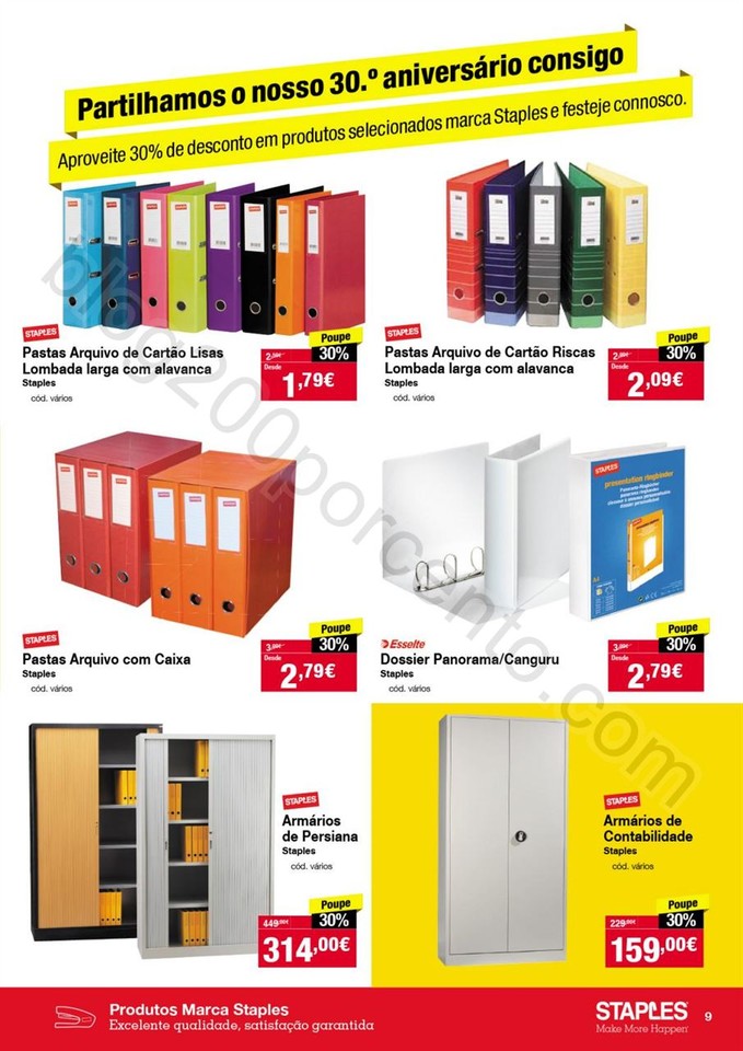 Antevisão folheto STAPLES Promoções de 20 outub