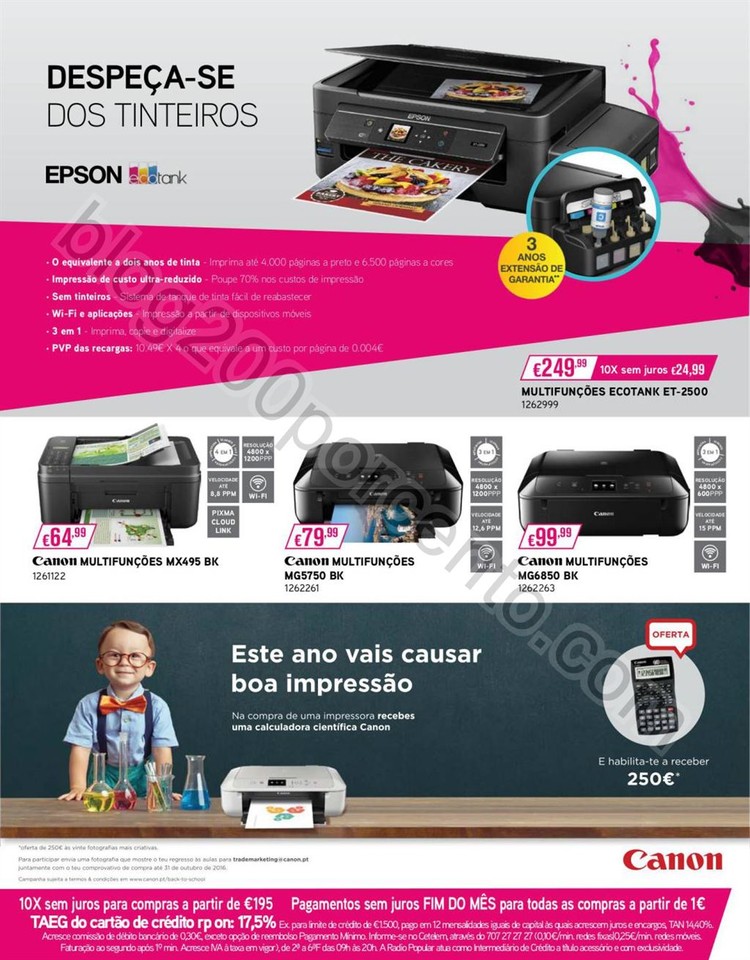 Novo Folheto RADIO POPULAR Regresso às aulas de 2