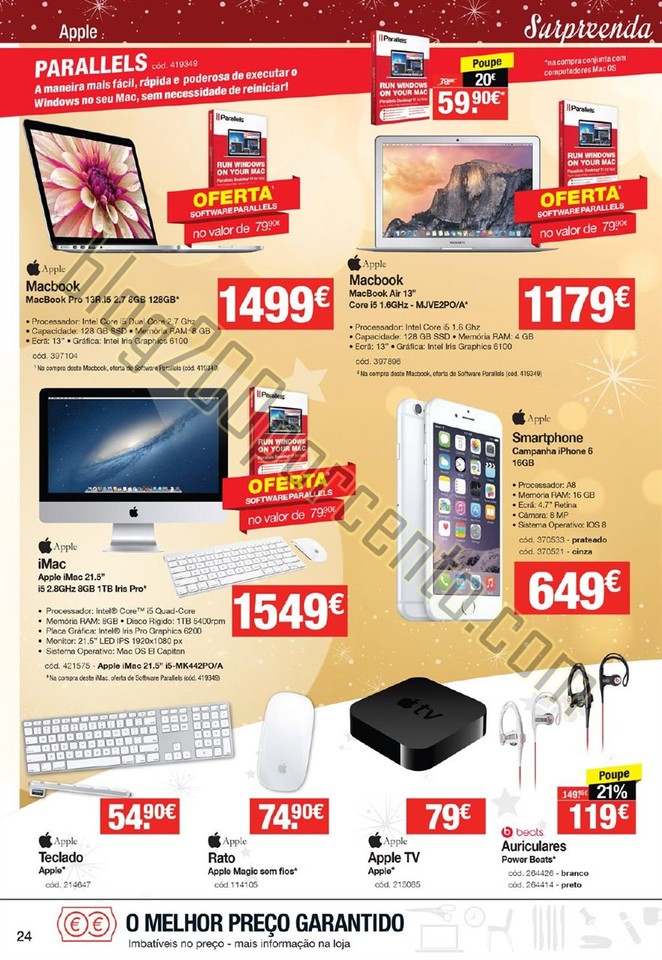 Antevisão Folheto STAPLES Natal promoções de 26