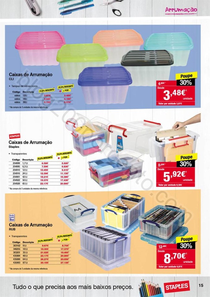 Antevisão Folheto STAPLES Promoções de 22 setem