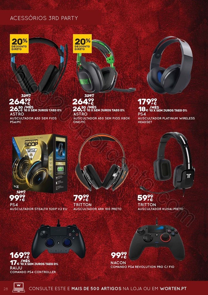 Novo Folheto WORTEN Extra Gamer promoções até 3