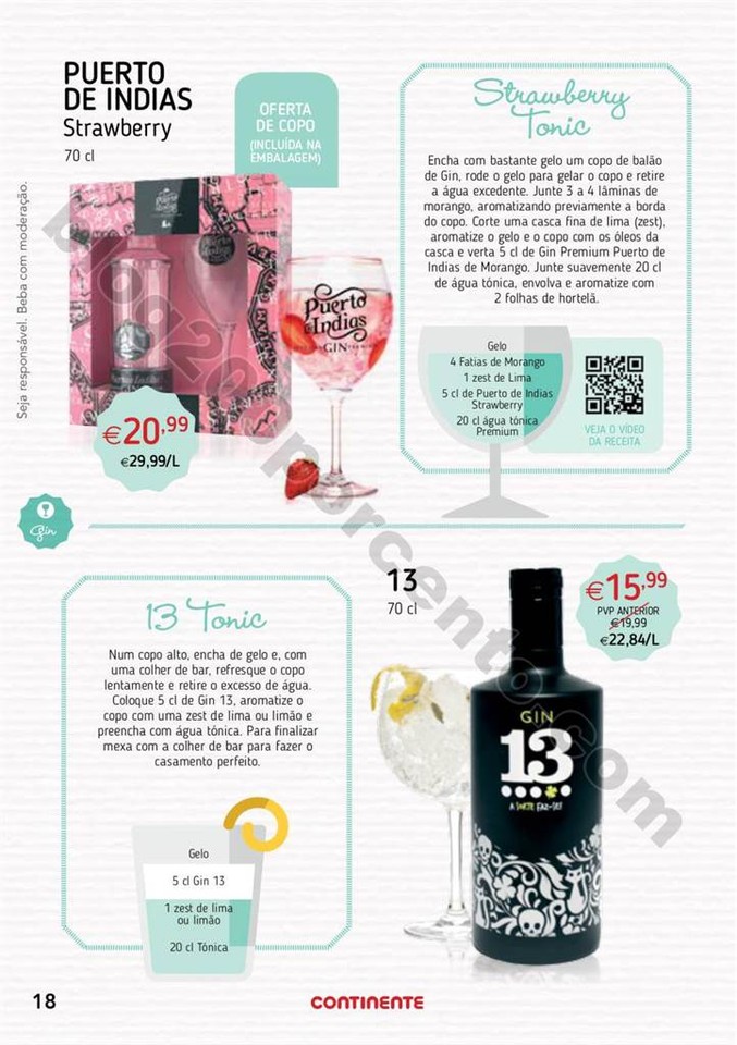 Antevisão Folheto CONTINENTE Cocktails de 25 julh