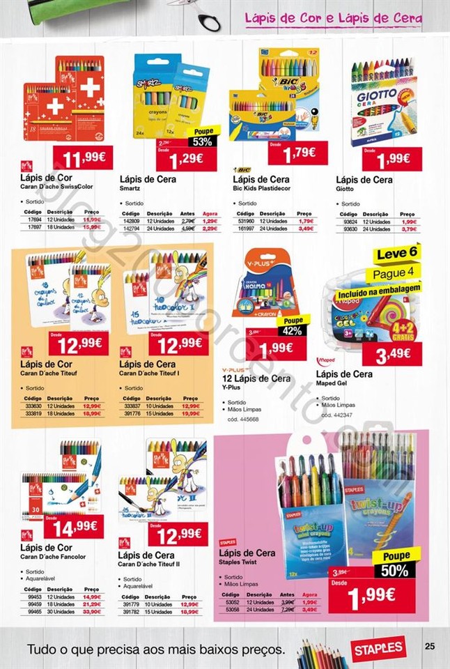 Antevisão Folheto STAPLES Regresso às aulas de 1