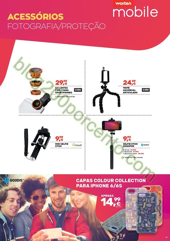Novo Folheto WORTEN Mobile promoções até 31 mar