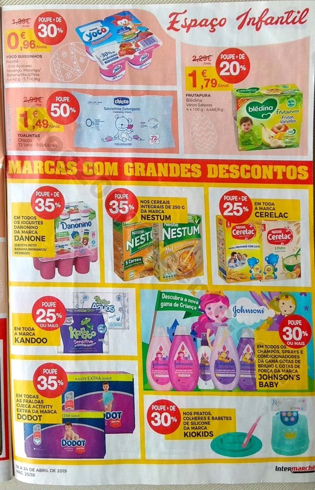 Intermarché Folheto promoções de 18 a 24 abril 