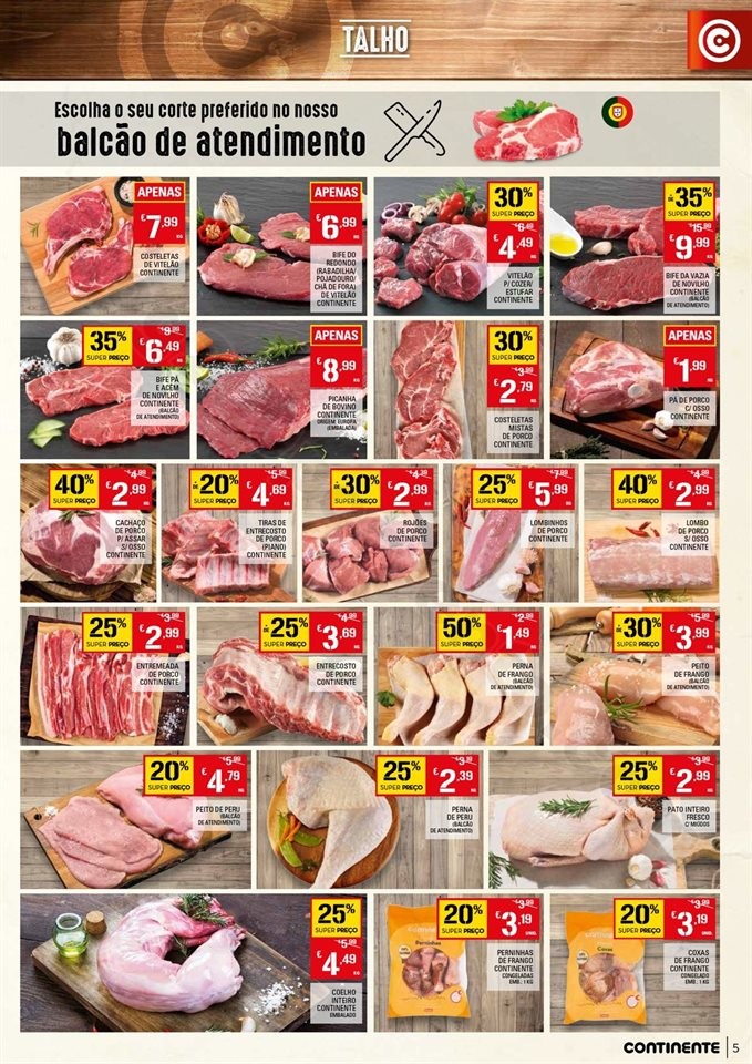 Antevisão Folheto CONTINENTE Promoções de 5 a 1