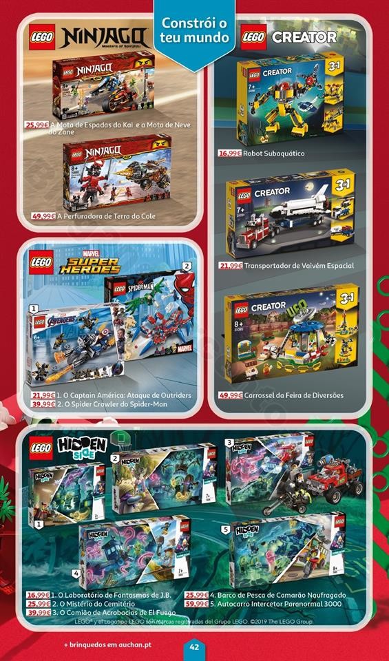 Folheto Brinquedos Natal AUCHAN Promoções de 8 n