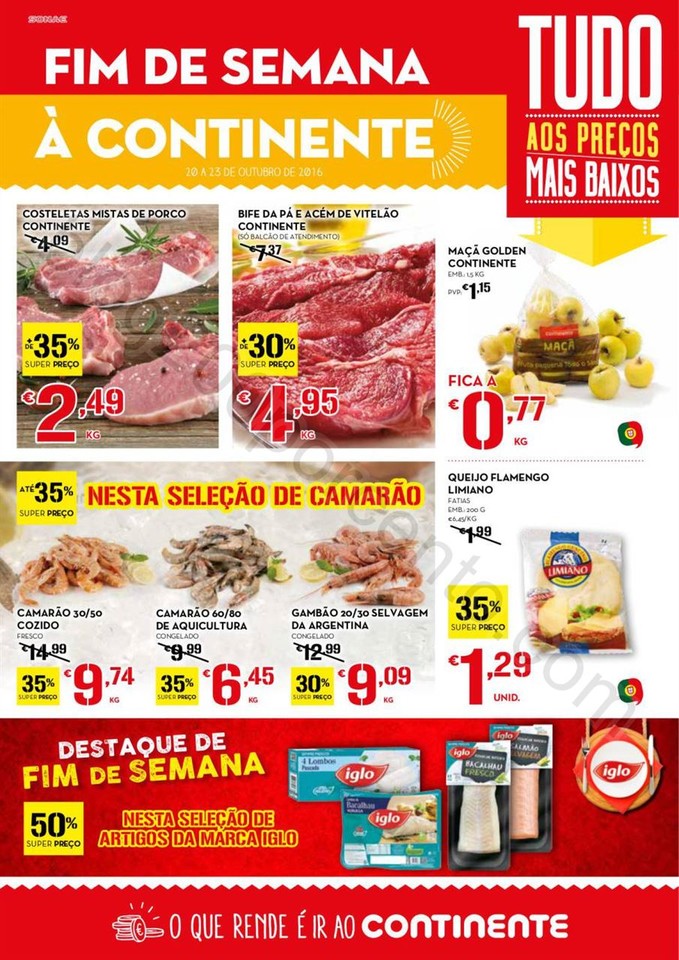 Novo Folheto CONTINENTE Fim de semana de 20 a 23 o