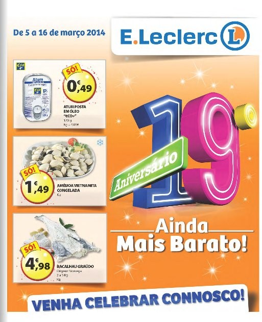 Antevisão folheto | E-LECLERC | Nacional de 5 a 16 março