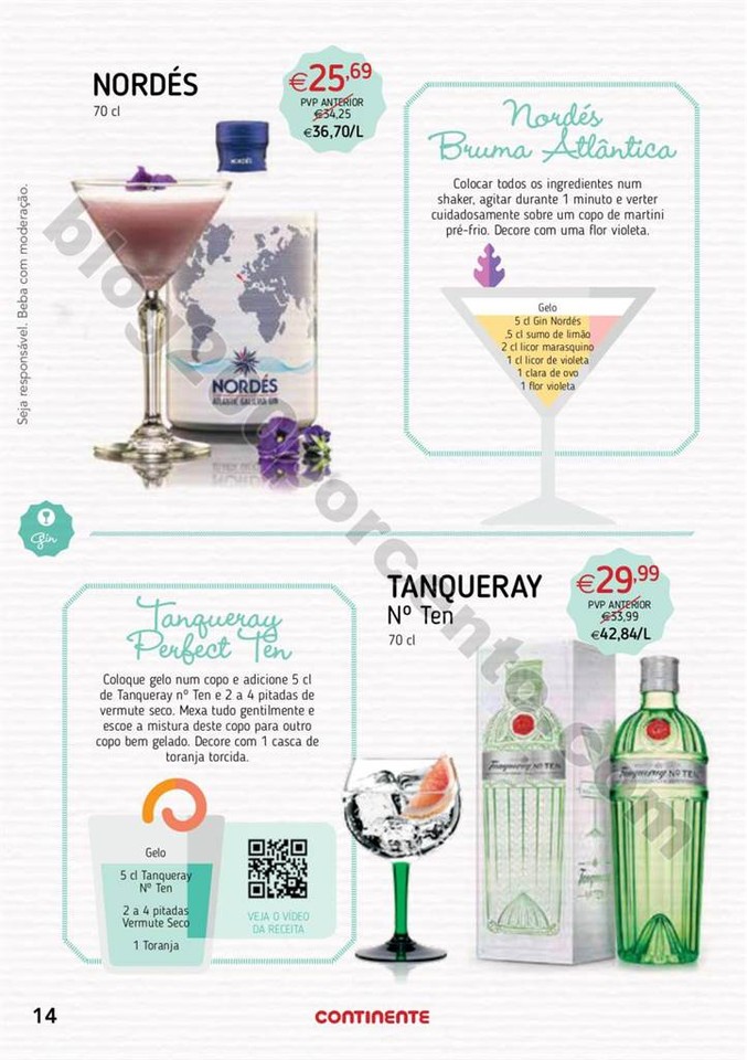 Antevisão Folheto CONTINENTE Cocktails de 25 julh
