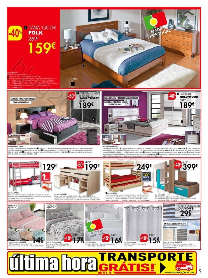 Antevisão Folheto CONFORAMA Promoções de 9 a 30