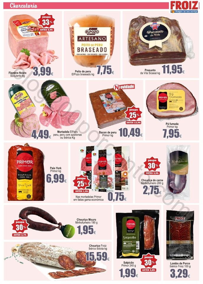Antevisão Folheto FROIZ Promoções de 12 a 27 ab