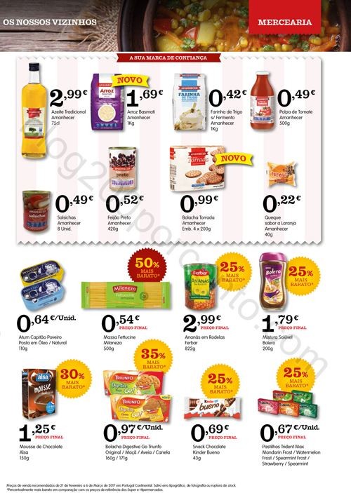 Antevisão Folheto AMANHECER Promoções de 21 fev