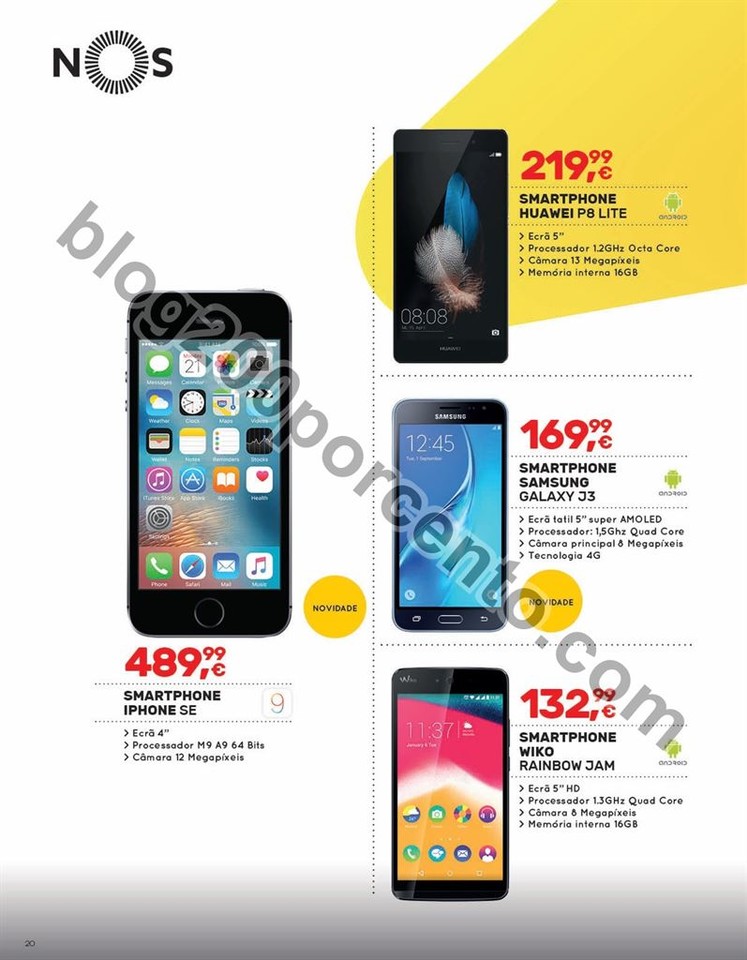 Antevisão Folheto WORTEN Mobile promoções de 9 
