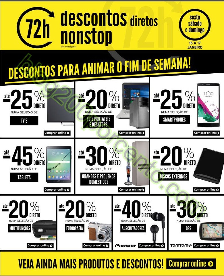 72 horas descontos RADIO POPULAR Fim de semana 15 