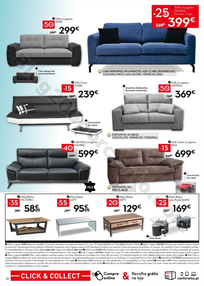 Antevisão Folheto CONFORAMA Promoções de 25 jan