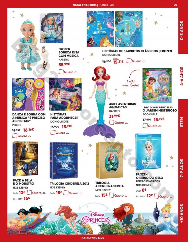 Antevisão Folheto FNAC Natal Kids Promoções de 