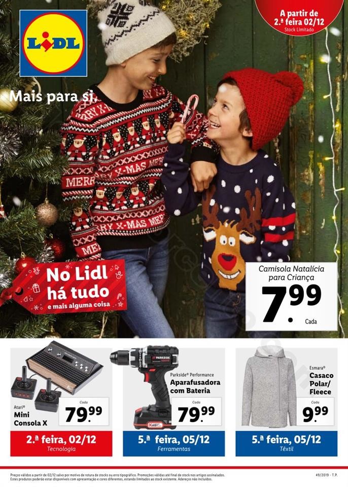Antevisão Folheto LIDL Promoções de 2 a 8 dezem