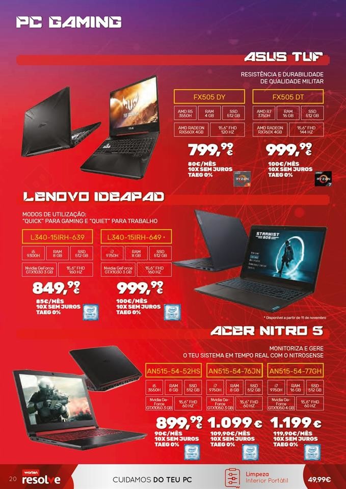 Antevisão Folheto WORTEN Gamer Promoções até 1