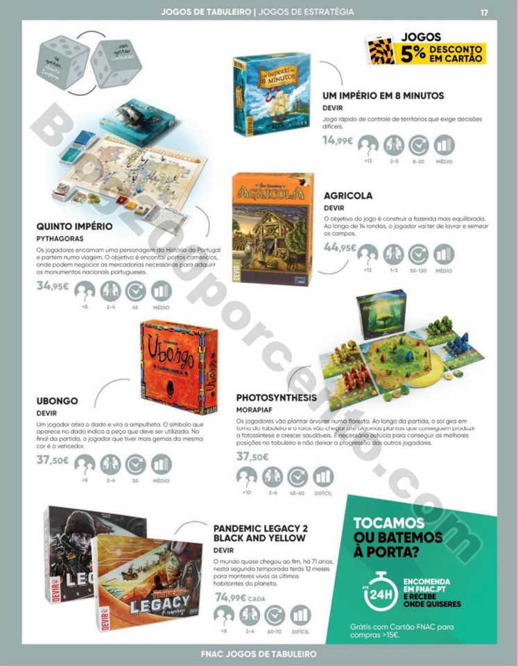 Antevisão Folheto FNAC Especial jogos tabuleiro p
