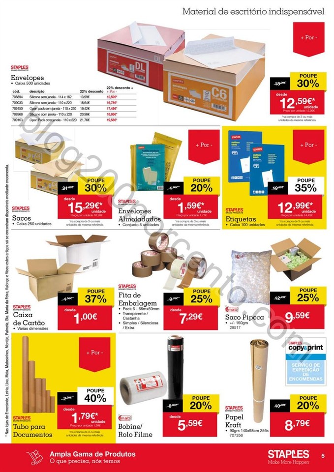 Antevisão Folheto STAPLES Promoções de 29 dezem