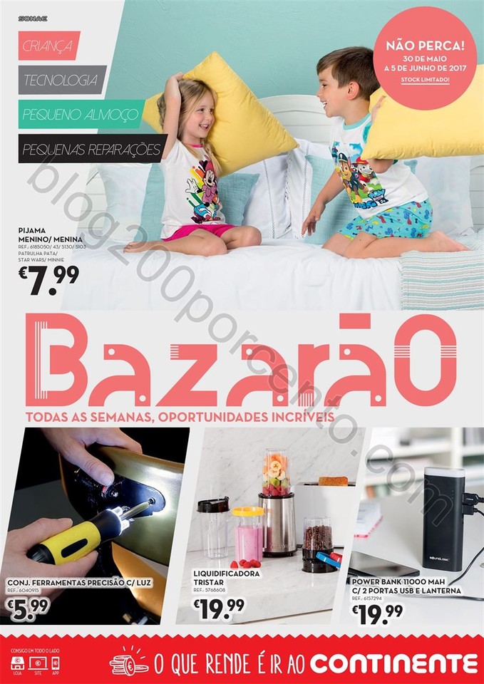 Antevisão Folheto CONTINENTE Bazarão Promoções