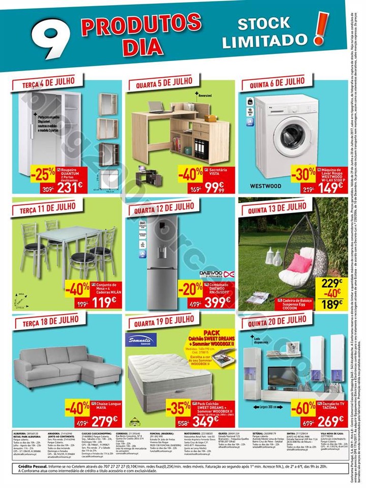 Antevisão Folheto CONFORAMA Saldos Promoções de