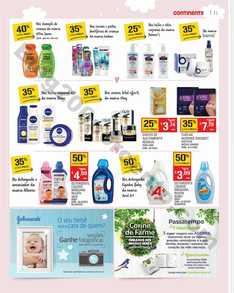 Feira Bebé CONTINENTE Promoções de 7 a 28 janei