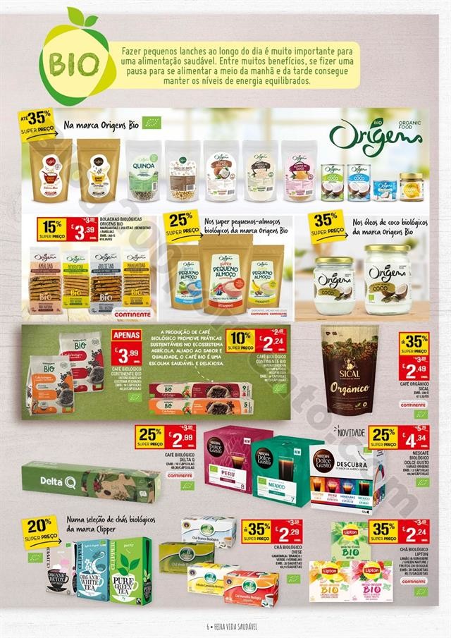 Antevisão Folheto CONTINENTE Feira Vida Saudável