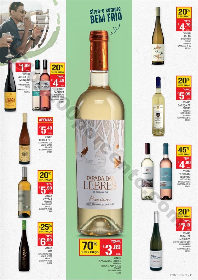 Antevisão Folheto CONTINENTE Vinhos Promoções d