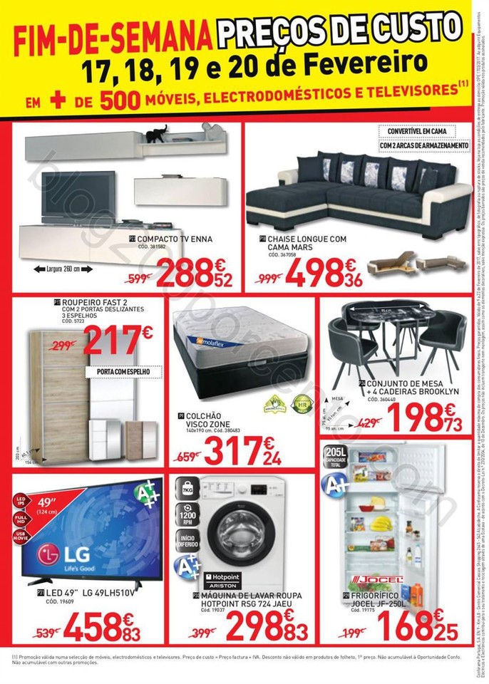 Novo Folheto CONFORAMA promoções de 9 a 23 fever