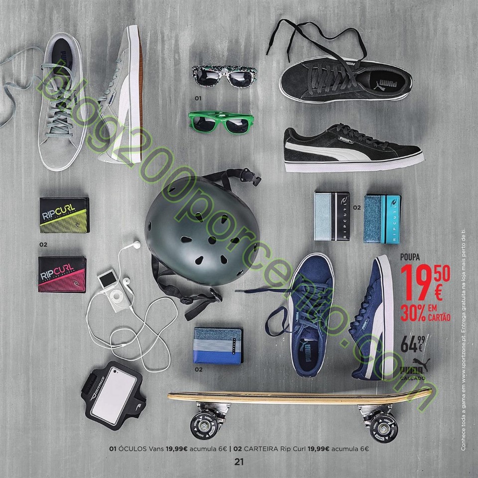 Novo Folheto SPORT ZONE promoções de 9 março a 