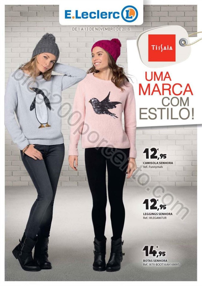 Antevisão Folheto E-LECLERC Moda promoções de 1