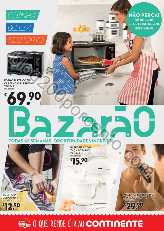 Antevisão Folheto CONTINENTE Bazarão promoções