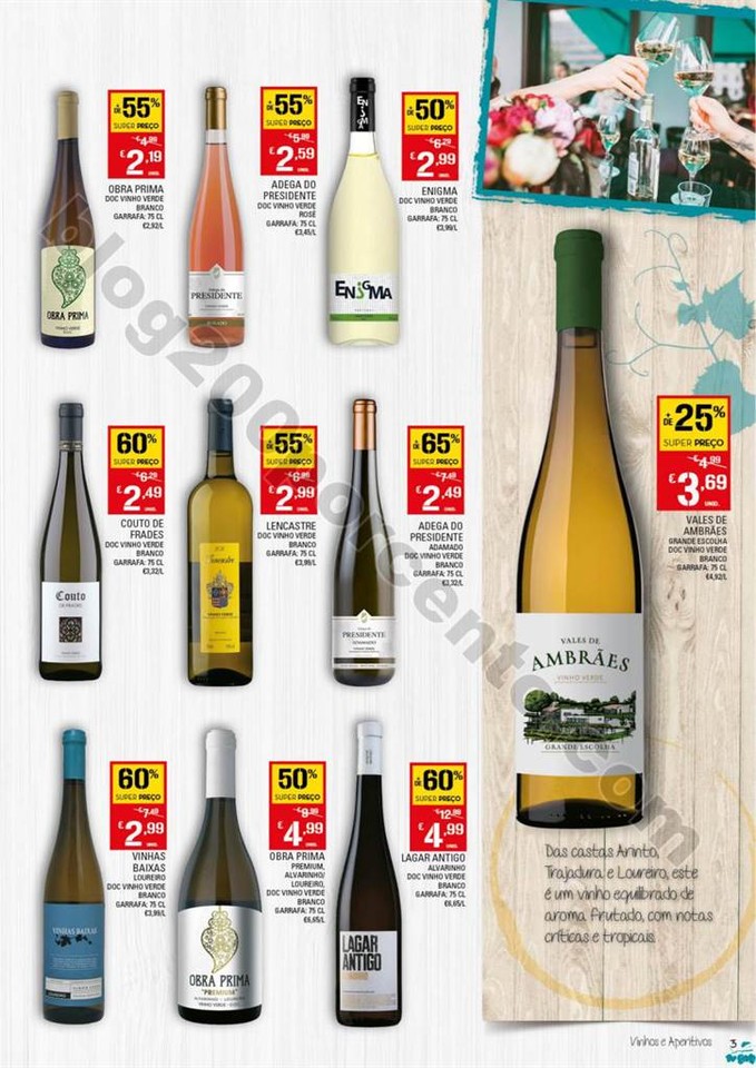 Antevisão Folheto CONTINENTE Vinhos e aperitivos 