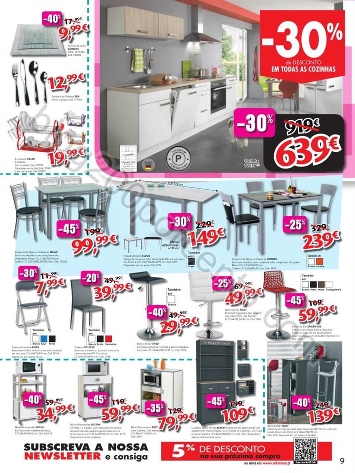 Novo Folheto CONFORAMA promoções de 8 a 29 setem