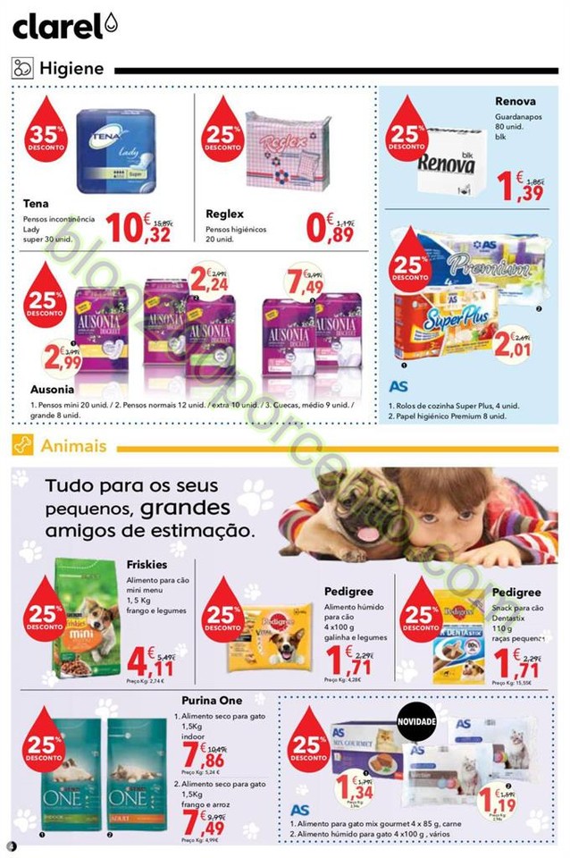 Antevisão Folheto CLAREL Promoções de 21 abril 