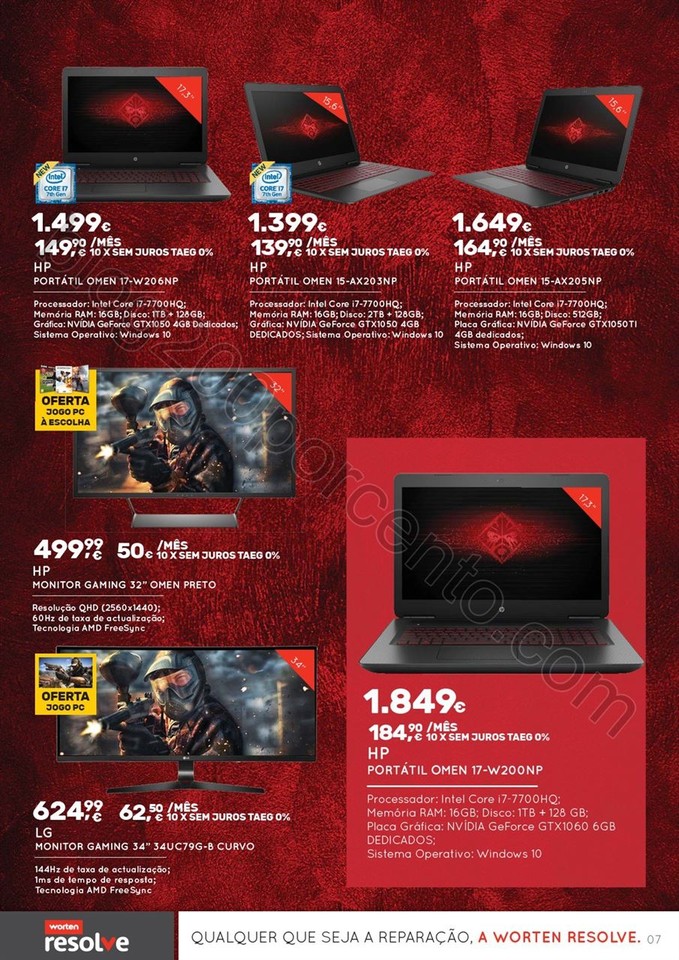 Novo Folheto WORTEN Extra Gamer promoções até 3