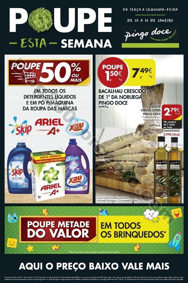 Antevisão Folheto PINGO DOCE Promoções de 8 a 1