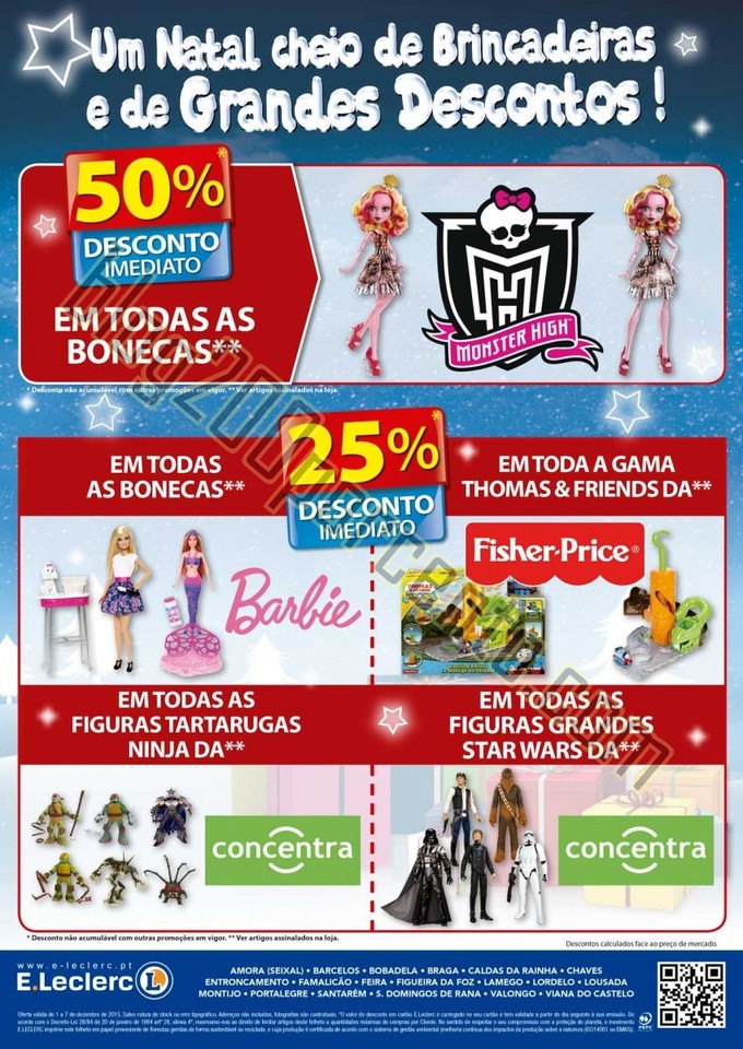 Antevisão Folheto E-LECLERC Promoções de 1 a 7 